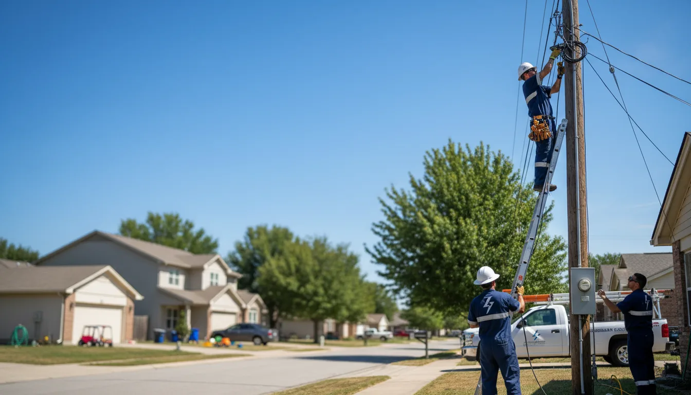 Residential electrician providing installation services in Meadow Grove, NE